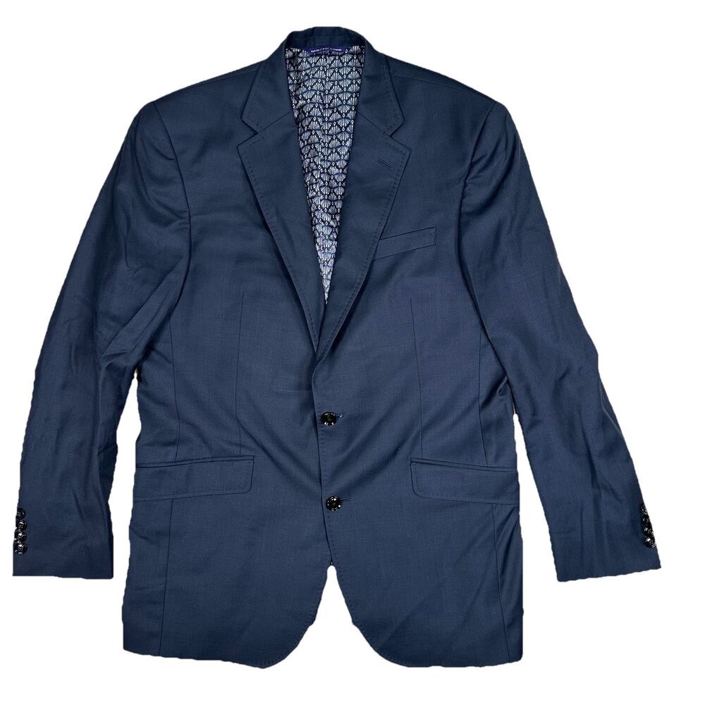 Ted Baker London Endurance Jones Wool Navy Blue Blazer Sport Coat Men’s Size 44L